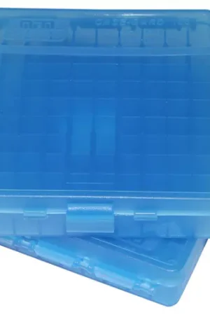 Big Sale - MTM Ammo Box 100 Round Flip Top For .22 LR Clr-Blue