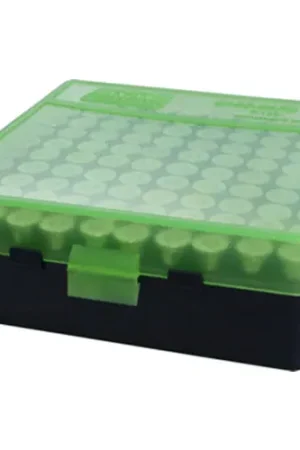 Bargain - MTM Ammo Box 100 Round Flip-Top 40 10mm 45 Clr-Grn/Blk