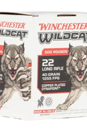 WINCHESTER Wildcat 22 LR 40 gr Copper Plated DynaPoint Ammunition | 500 Rounds | Special Offer