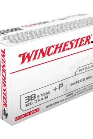 WINCHESTER USA 38 Special +P 125gr JHP Ammunition | 50 Rounds - Newly Added