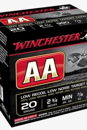 AA 20 Gauge 2-3/4" 980 FPS Min DR. EQ. 7/8 oz 8 Shot - On Sale