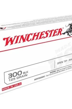 WINCHESTER USA 300 AAC Blackout 125gr Open Tip Ammunition | 20 Rounds | Order Now