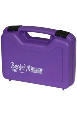 Brand New - MTM Handgun Case Single up to 4" Revolver - Purple