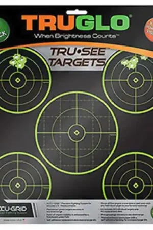 TruGlo Tru-See Targets 5-Bull 12x12" 6Pk | Popular Pick