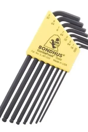 Fast Delivery - Bondhus Standard 8-Piece Hex Wrench Set .050-5/32