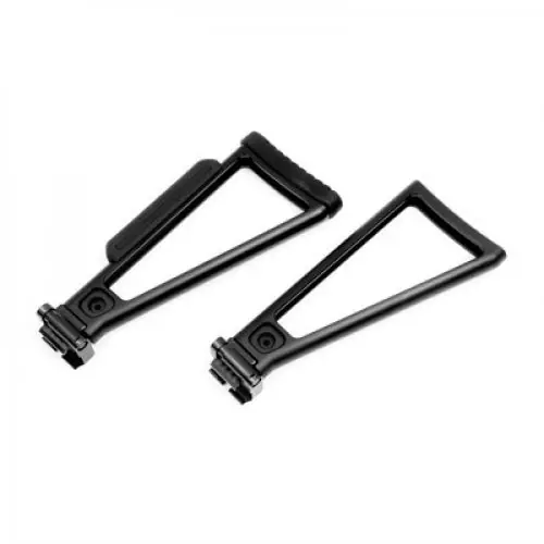 A3 Tactical Hinge LH/RH Triangle Stock Body with Cheek Rest and Buttpad 9in Picatinny Folding Black - Selling Fast