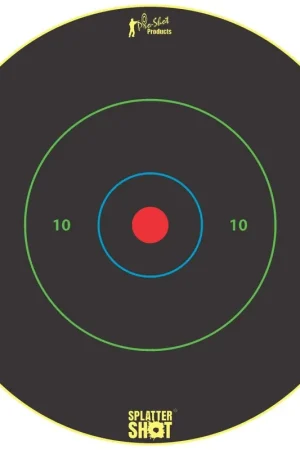 Same-Day Shipping | Pro-Shot Products 12in Bullseye Multi-Color Rings on Heavy Tag Paper 5-Pack