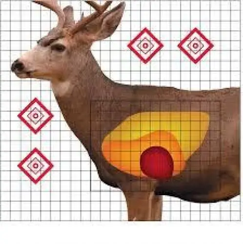Pro-Shot Products Mule Deer Sight-In Target 25 in x 25 in 5 Pack - Last Chance