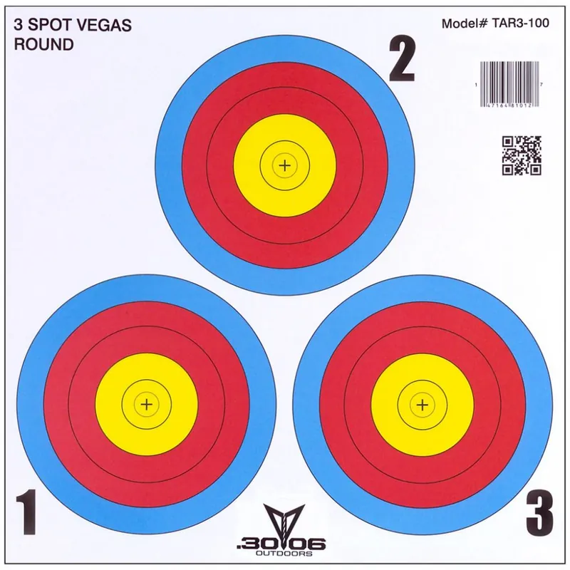 Daily Deal - .30-06 Outdoors Vegas 3-Spot 17x17 Paper Targets Vegas 3-Spot