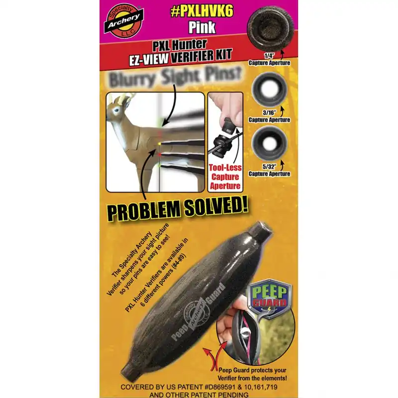 Don't Miss Out | Specialty Archery PXL Hunter EZ-View Verifier Kit No. 6 Pink